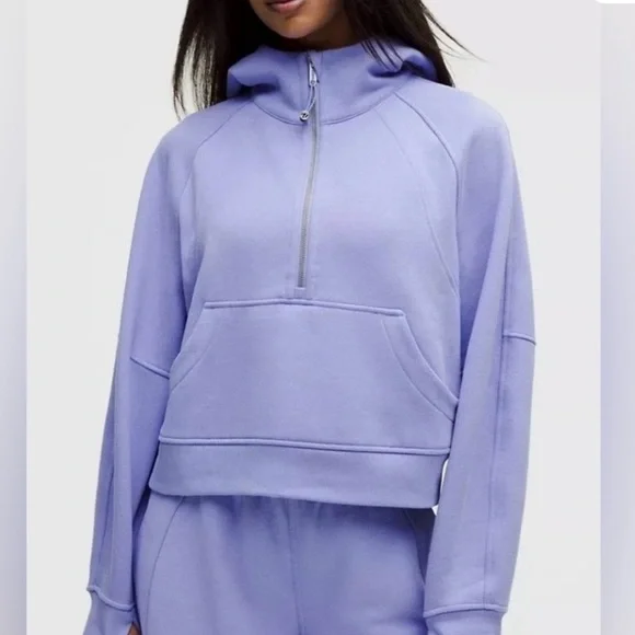 NWT Lululemon Scuba Oversized Half Zip Hoodie Jacket Dusty Lilac Size M/L - Picture 7 of 7